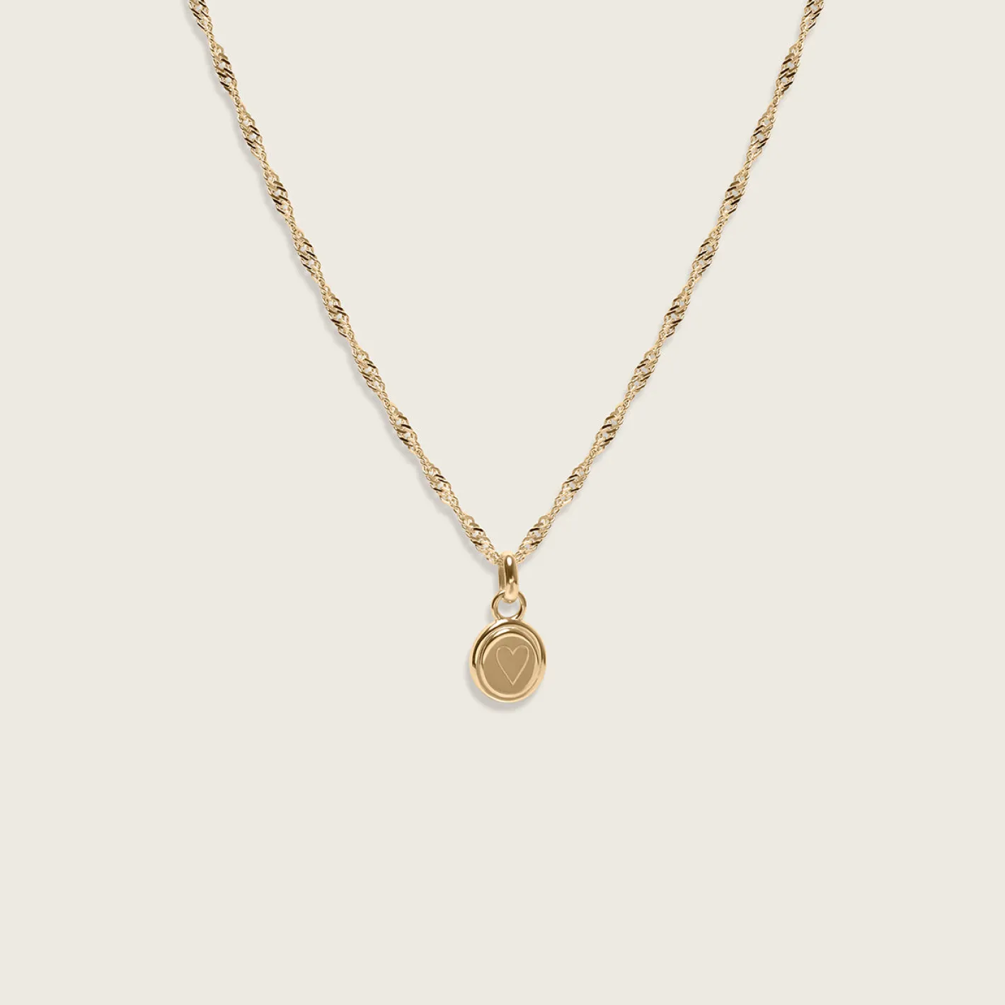 Fashion STILNEST Heart Emblem Anhänger | 585 Gold