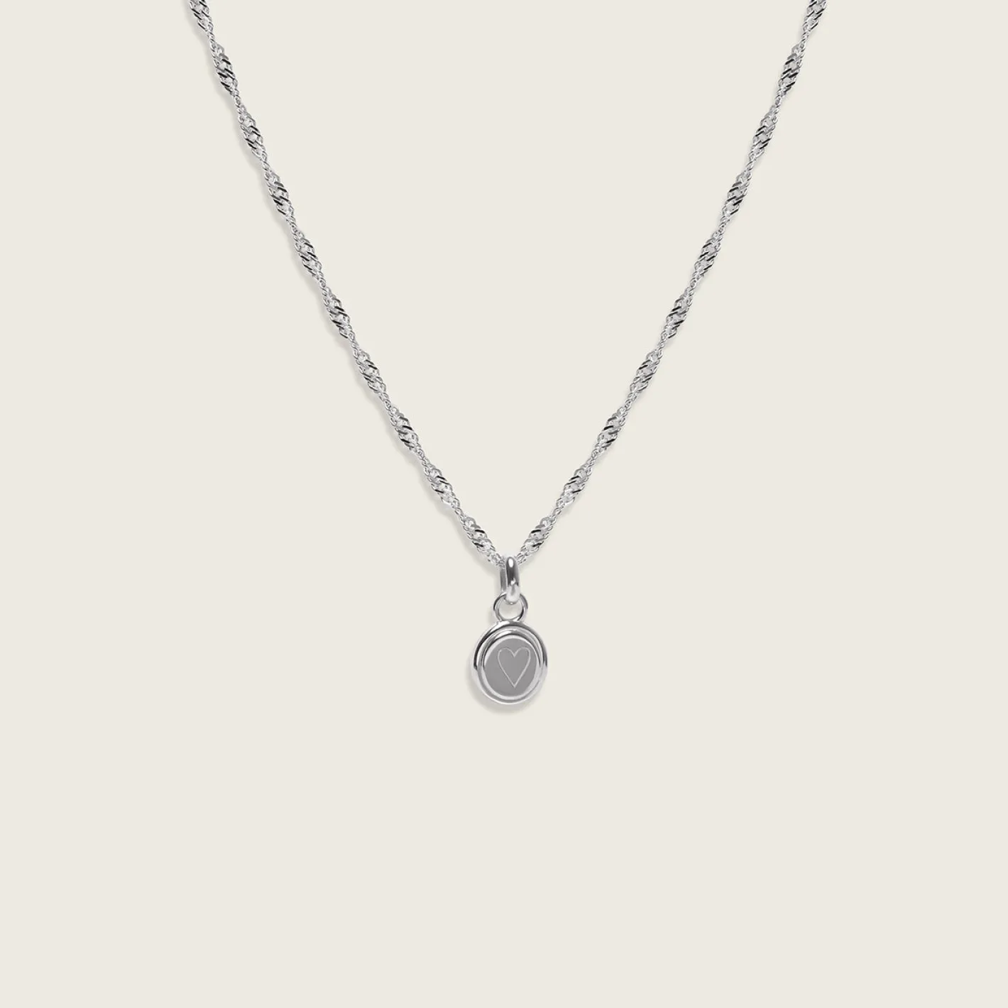 Fashion STILNEST Heart Emblem mit Singapore Kette
