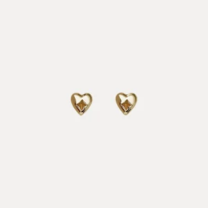 Best Sale STILNEST Heart Ohrstecker Ohrringe | 585 Gold