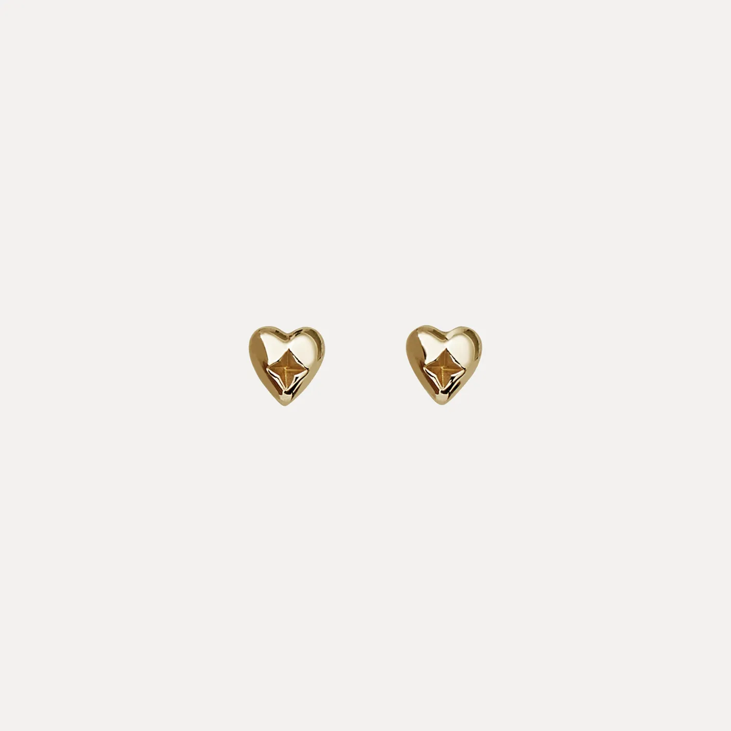Best Sale STILNEST Heart Ohrstecker Ohrringe | 585 Gold