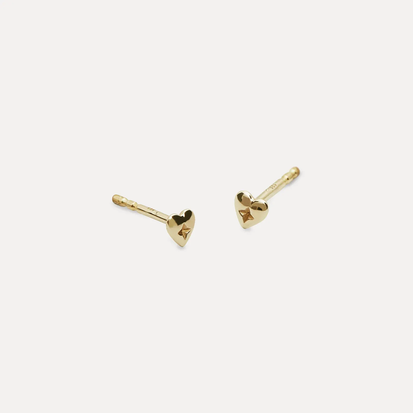 Best Sale STILNEST Heart Ohrstecker Ohrringe | 585 Gold