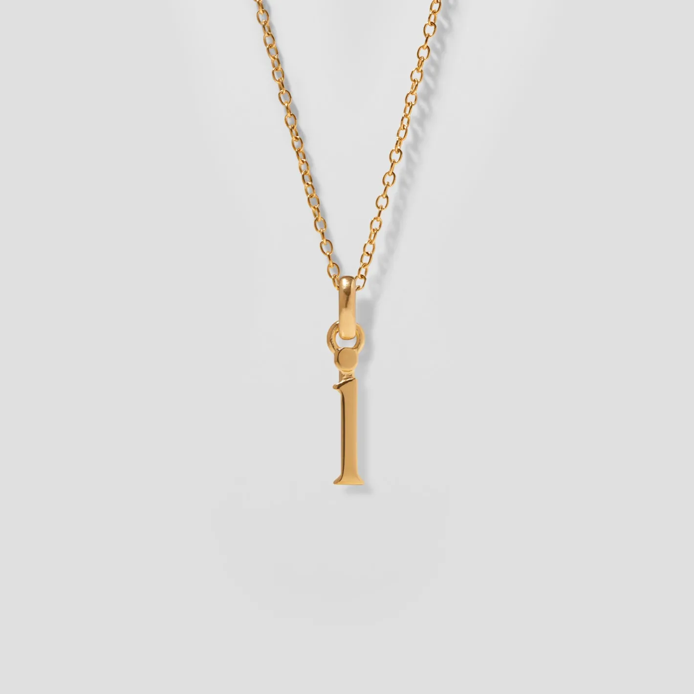 Shop STILNEST Initial mit Ankerkette 24k Gold Vermeil