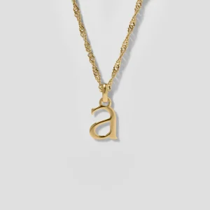Shop STILNEST Initial mit Singapore Kette | 585 Gold