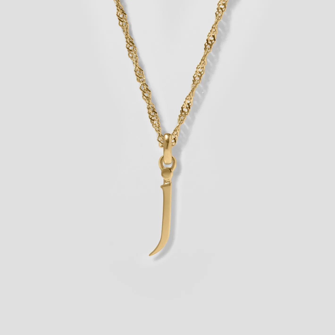 Shop STILNEST Initial mit Singapore Kette | 585 Gold