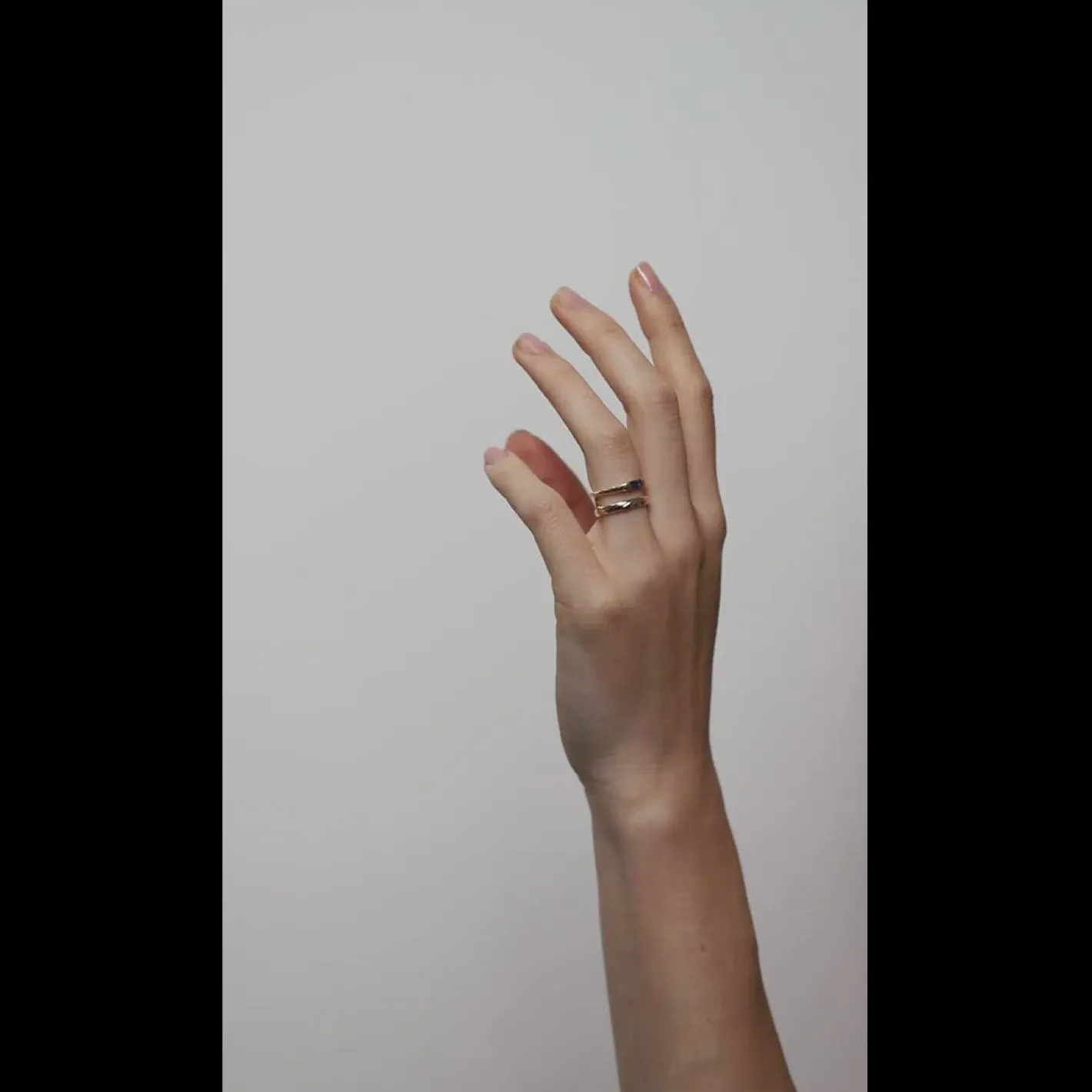 Outlet STILNEST Iolith Baguette Double Ring | 585 Gold