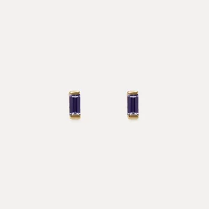 Best Sale STILNEST Iolith Baguette Textured Ohrstecker Ohrringe | 585 Gold