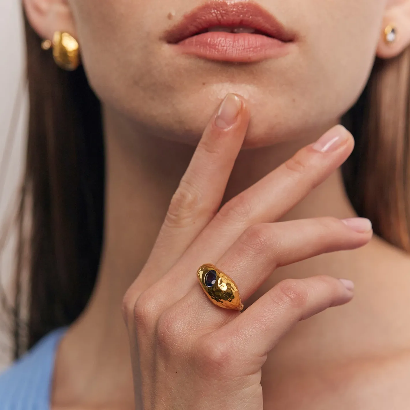 Online STILNEST Iolith Violet Fizz Cocktail Ring
