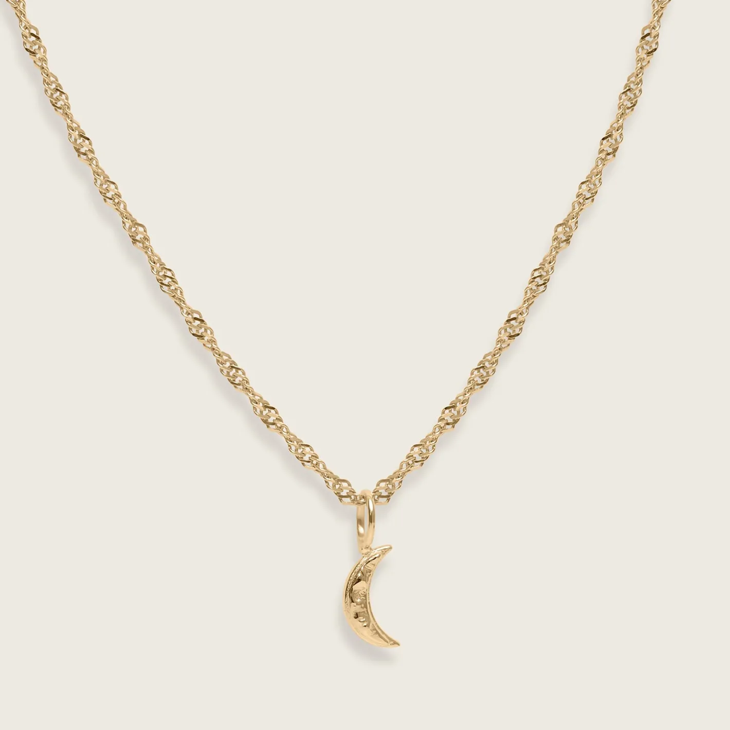 Cheap STILNEST Lunar Eclipse mit Singapore Kette | 585 Gold