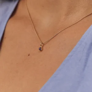 New STILNEST Mini Birthstone Anhänger | 585 Gold