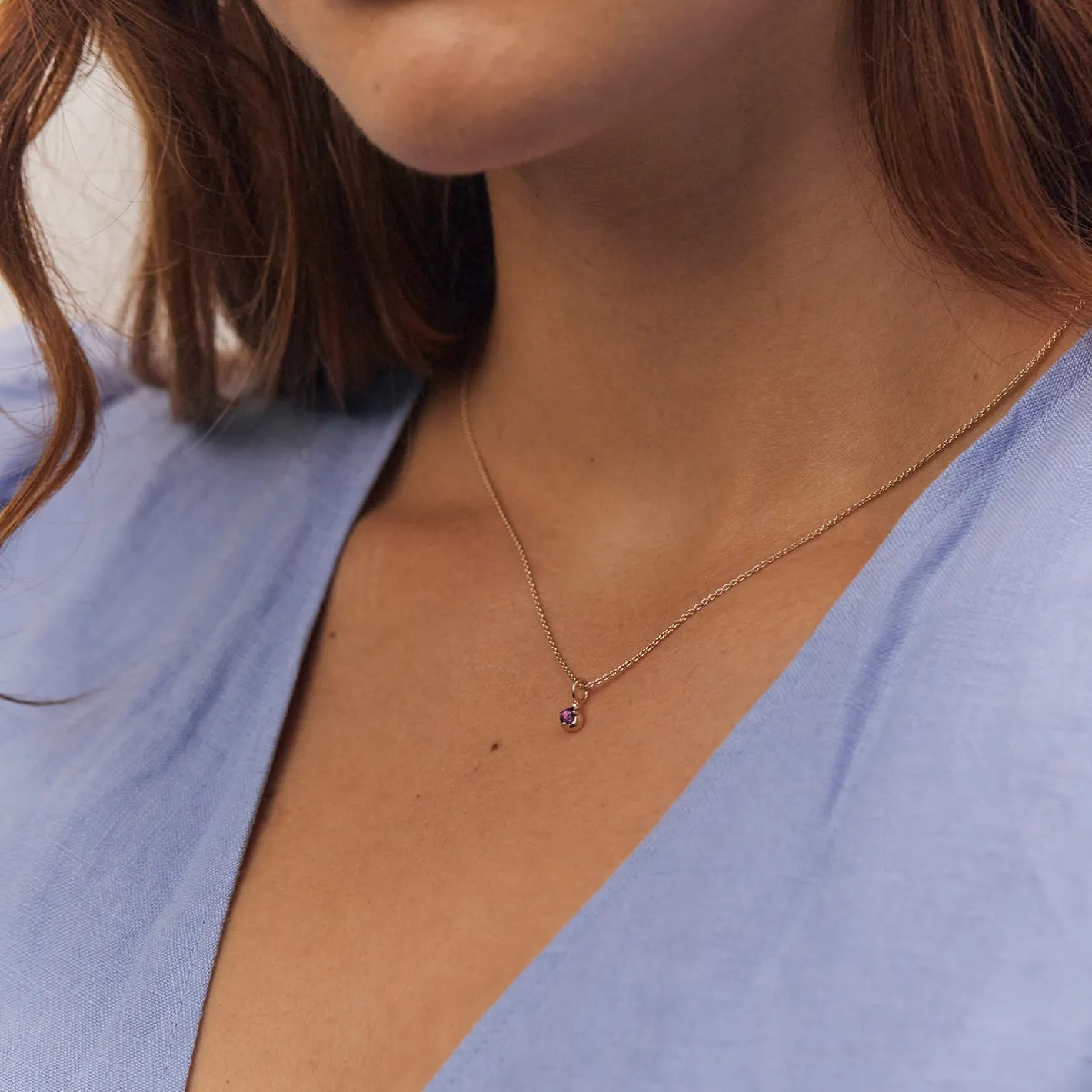 Cheap STILNEST Mini Birthstone Kette | 585 Gold