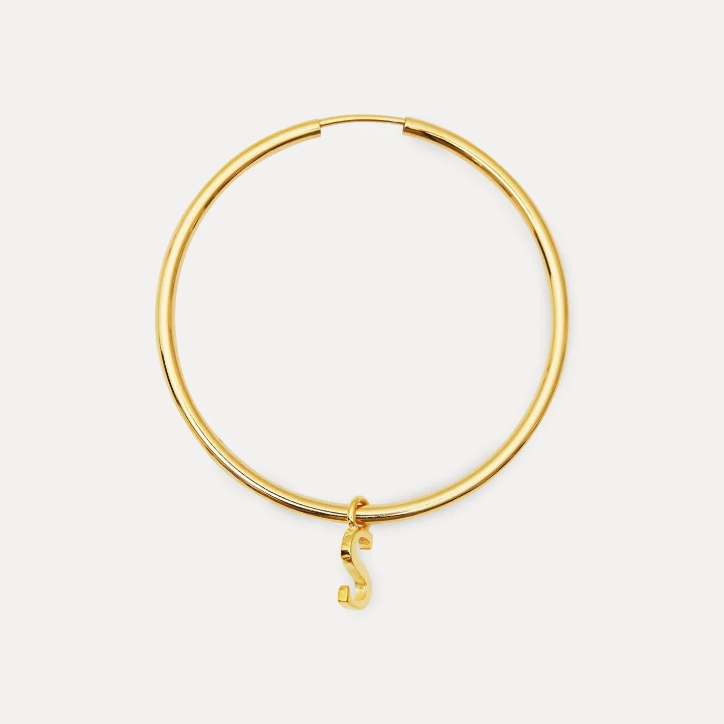 Clearance STILNEST Mini Initial Creolen Ohrringe Groß - Single