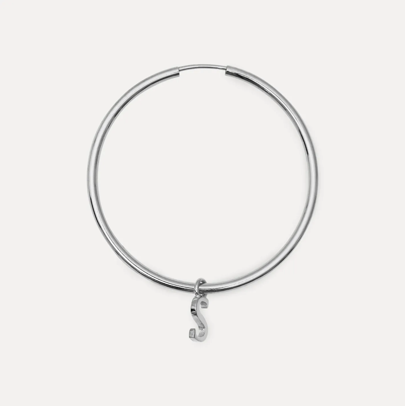 Clearance STILNEST Mini Initial Creolen Ohrringe Groß - Single