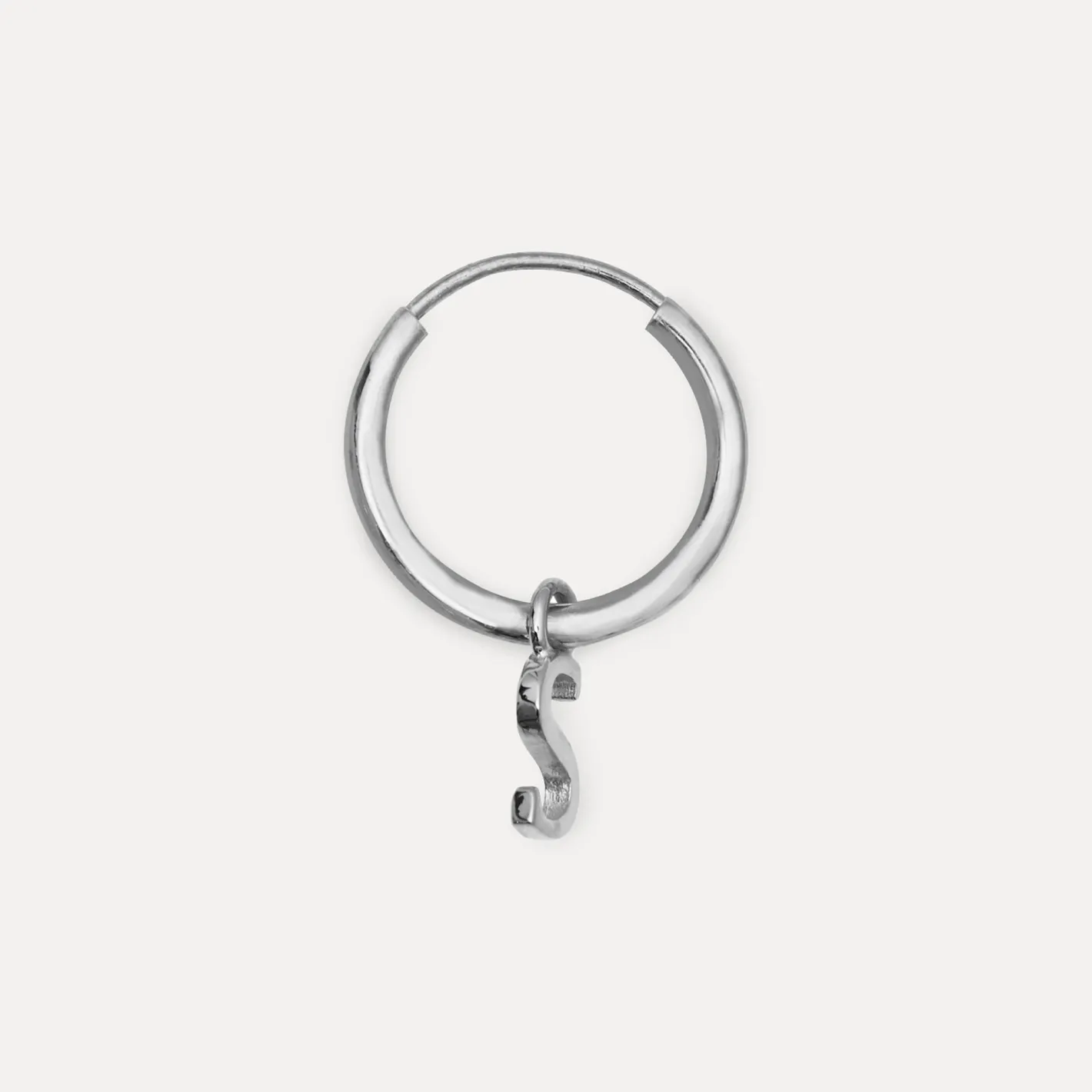 Best STILNEST Mini Initial Creolen Ohrringe Klein - Single