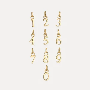 Sale STILNEST Mini Number Anhänger | 585 Gold