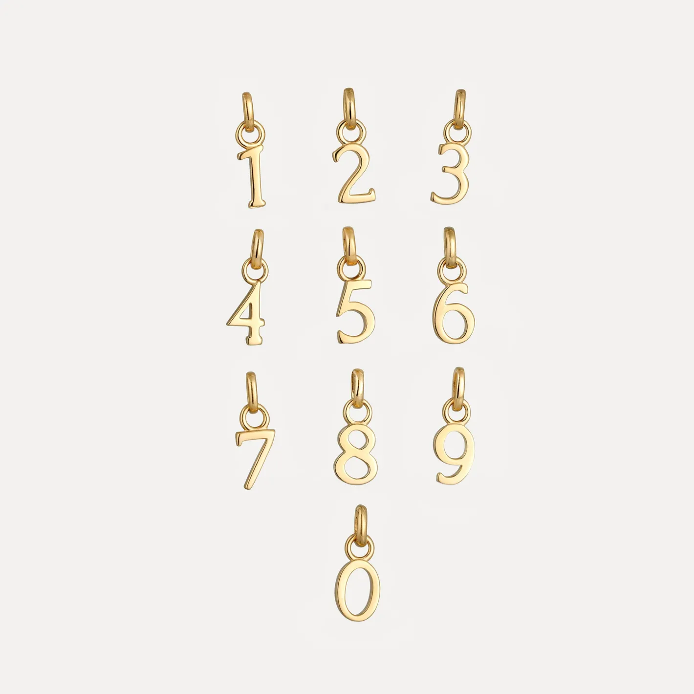 Sale STILNEST Mini Number Anhänger | 585 Gold