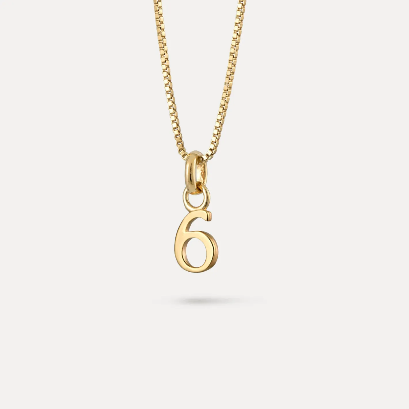 Sale STILNEST Mini Number Anhänger | 585 Gold