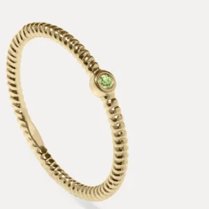 Store STILNEST Minz-Grossular-Granat Snake Tail Solitaire Ring | 585 Gold