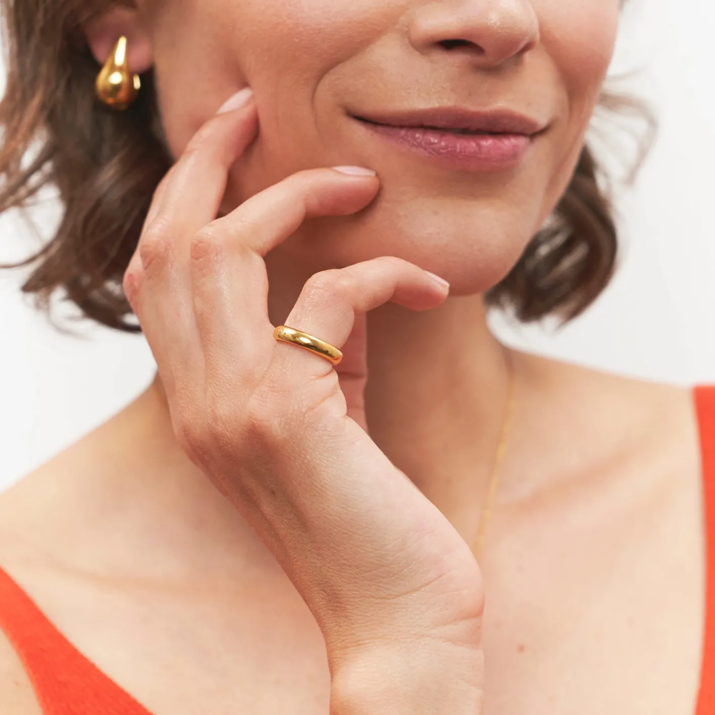 New STILNEST Mom Band Ring | 585 Gold
