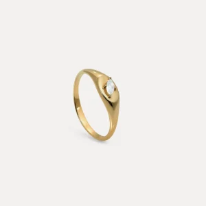 Discount STILNEST Mondstein Navette Platform Siegelring