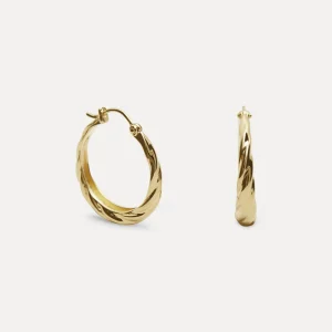 Flash Sale STILNEST Nest Creolen Ohrringe | 585 Gold
