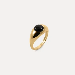 Cheap STILNEST Onyx Eden Pea Ring