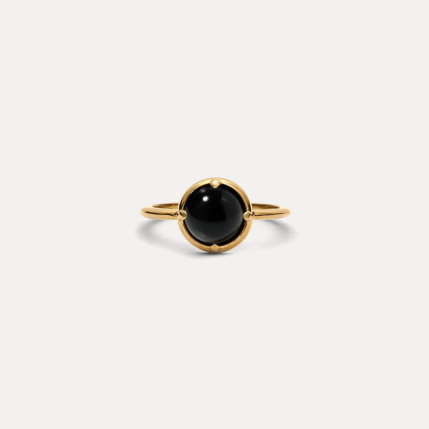 Sale STILNEST Onyx Instants of Strength Ring