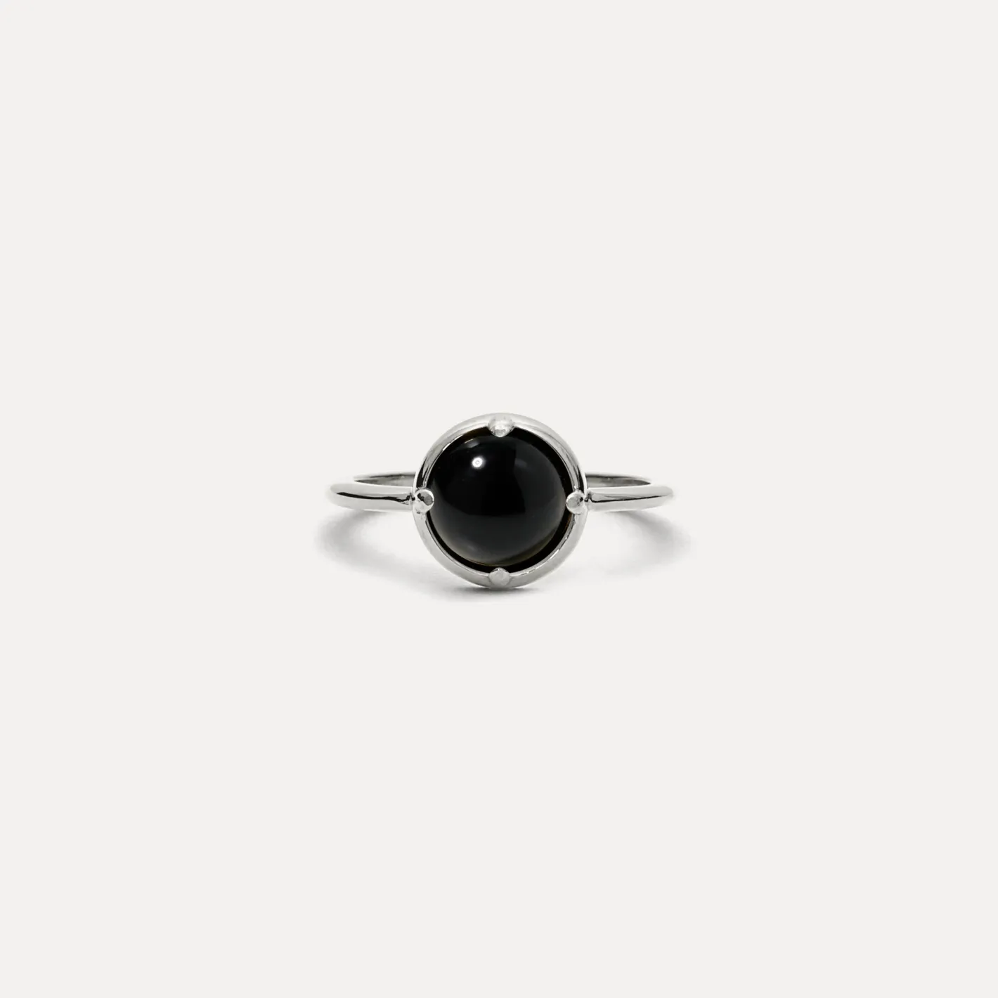 Sale STILNEST Onyx Instants of Strength Ring