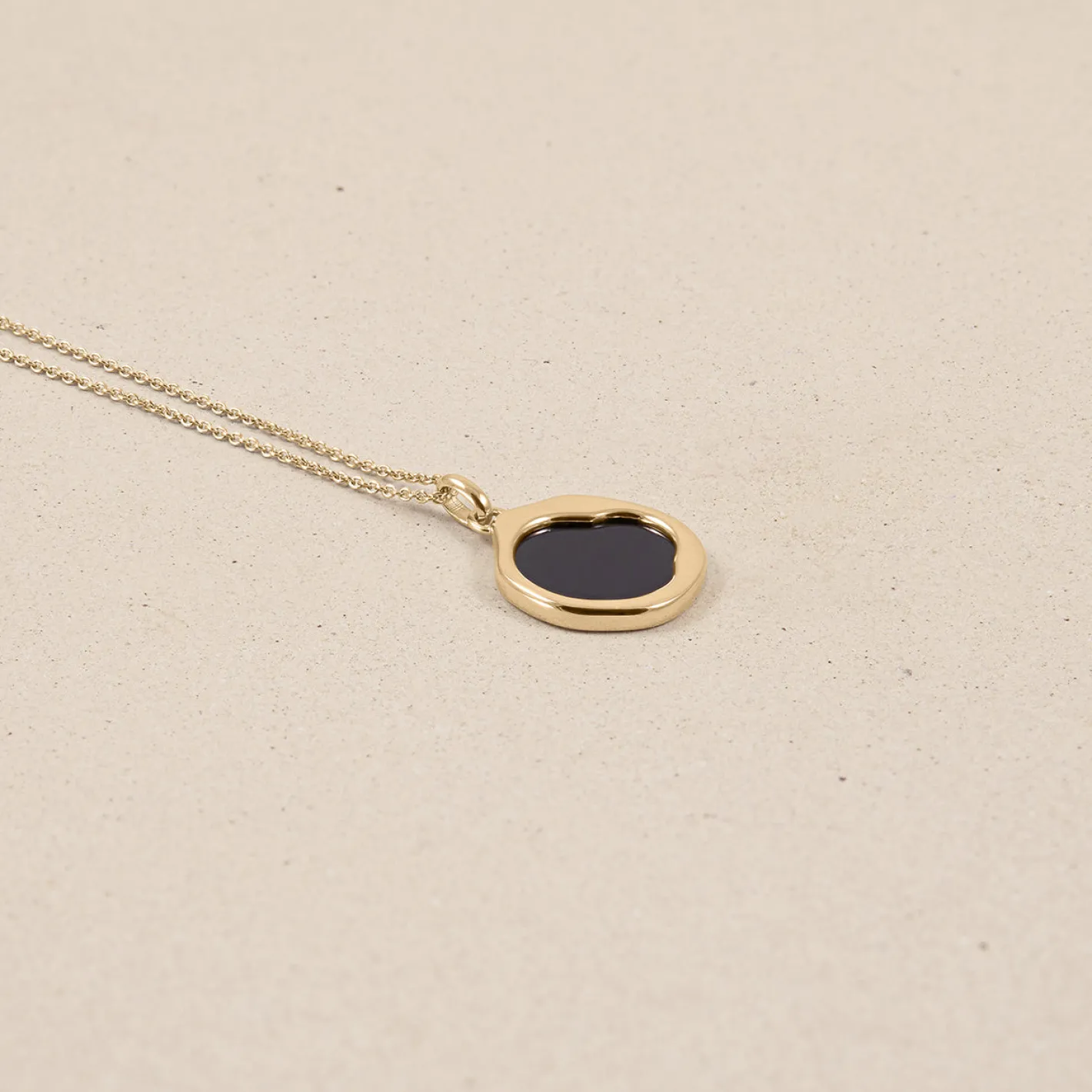 Store STILNEST Onyx Organic Kette | 585 Gold