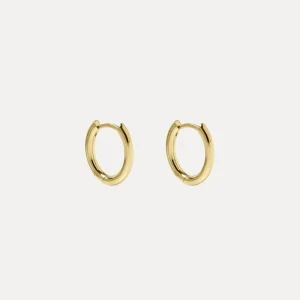 Hot STILNEST Oval Bold Hinged Huggies | 585 Gold