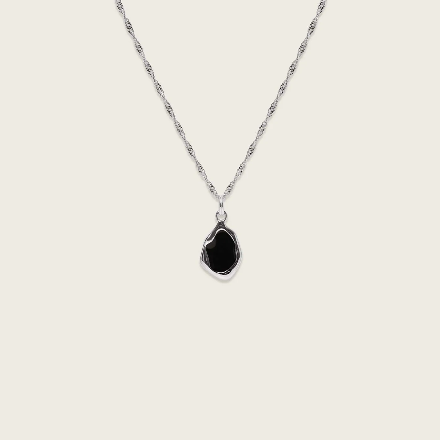Store STILNEST Oyster Kette Schwarz