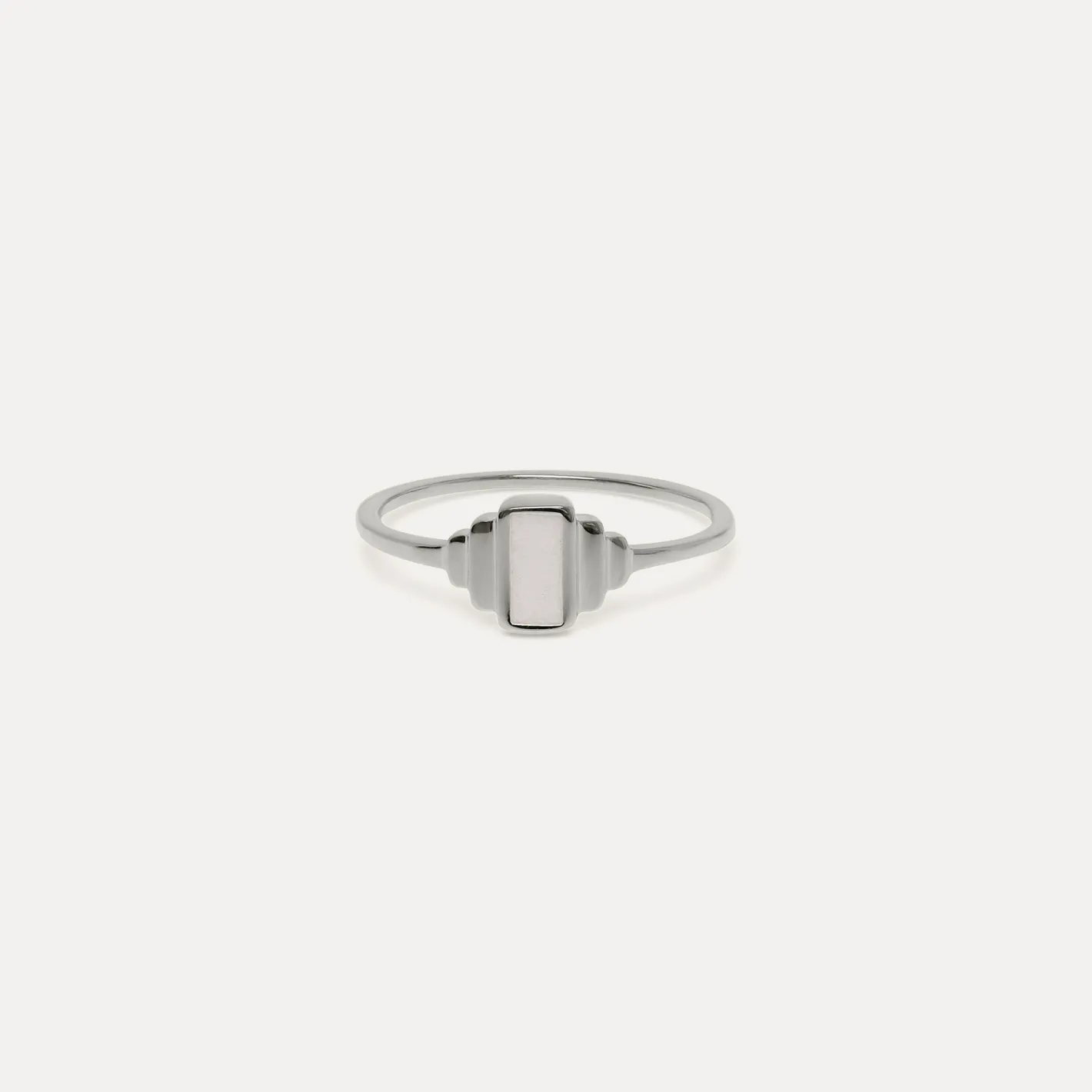 Shop STILNEST Perlenweiß Enamel Retro Ring