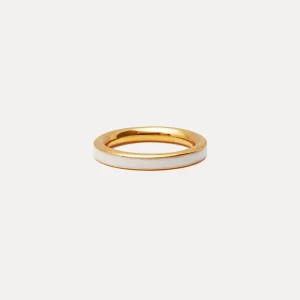 Outlet STILNEST Perlenweiß Enamel Ring