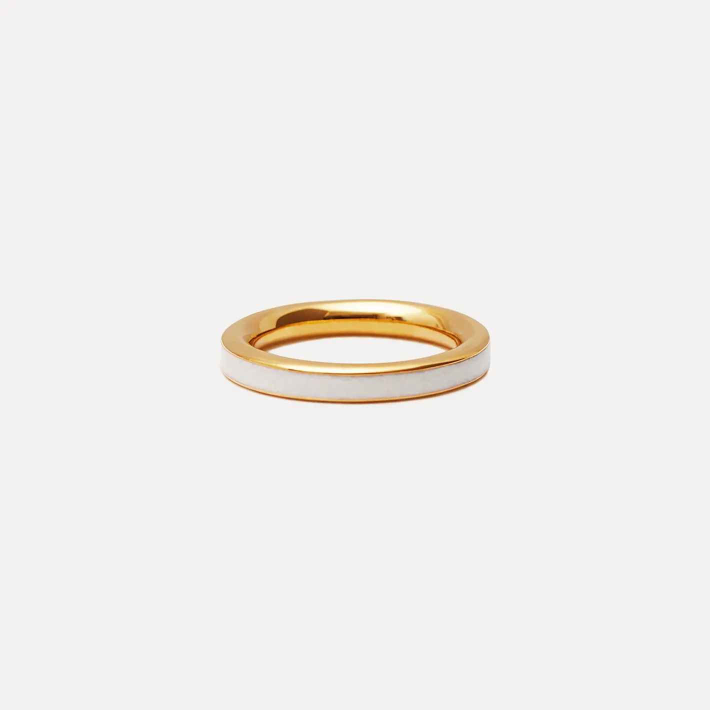 Outlet STILNEST Perlenweiß Enamel Ring