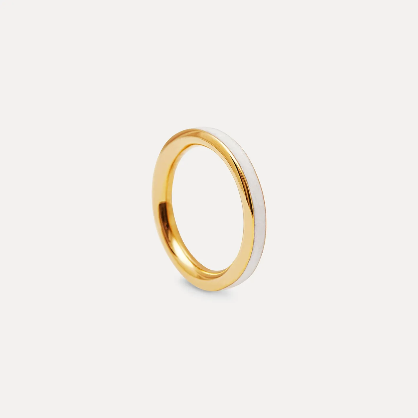 Outlet STILNEST Perlenweiß Enamel Ring
