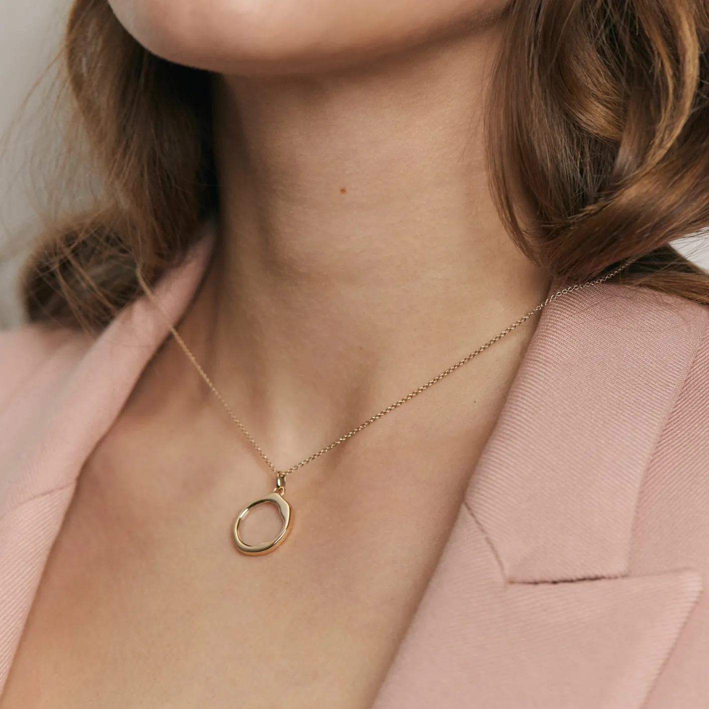 Hot STILNEST Quarz Organic Kette | 585 Gold