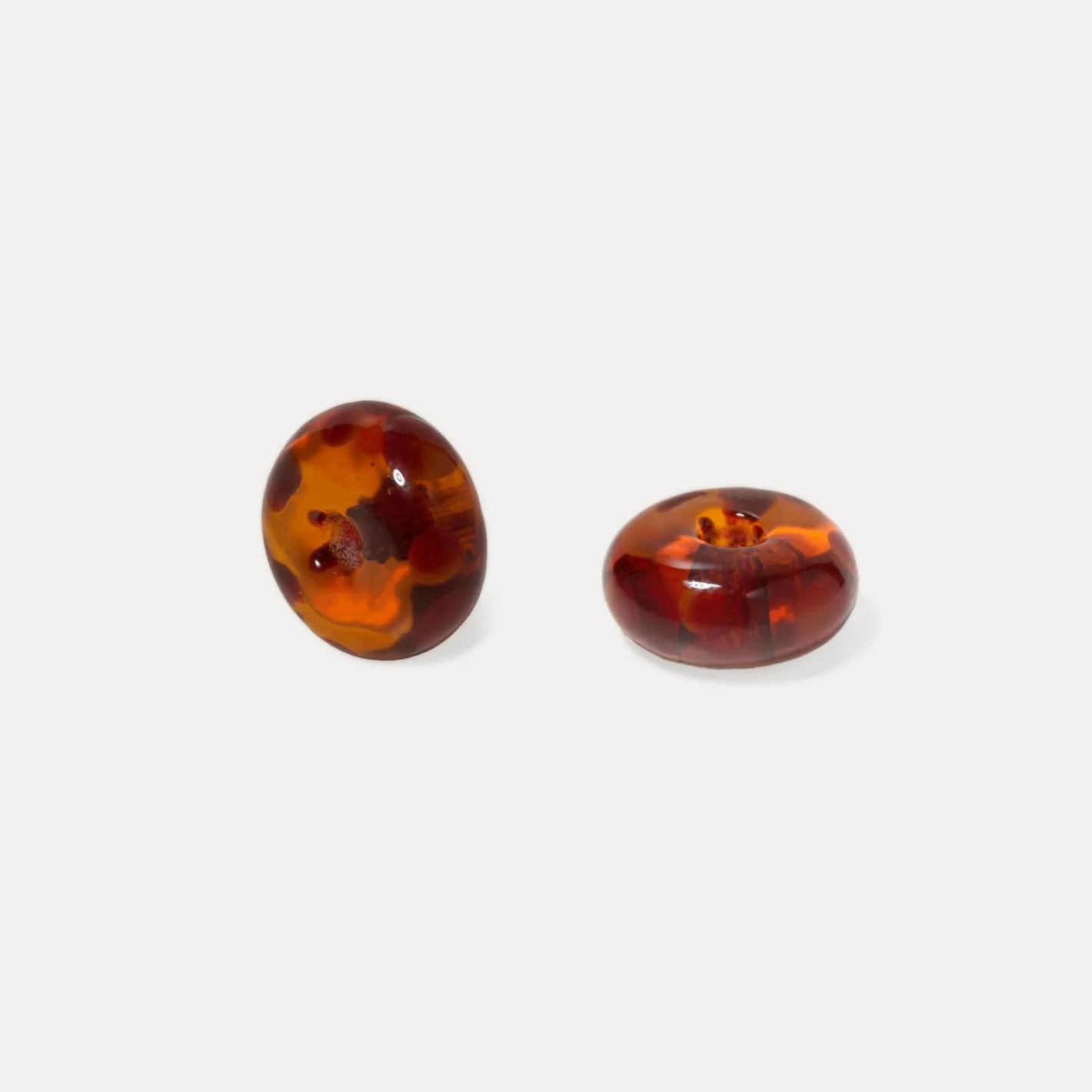 Cheap STILNEST Rondella Murano Glas Dotted Karamell