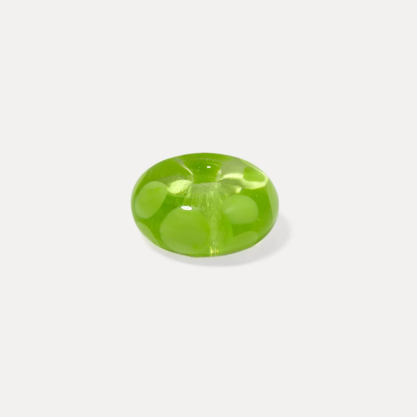 Store STILNEST Rondella Murano Glass Dotted Grün - Single