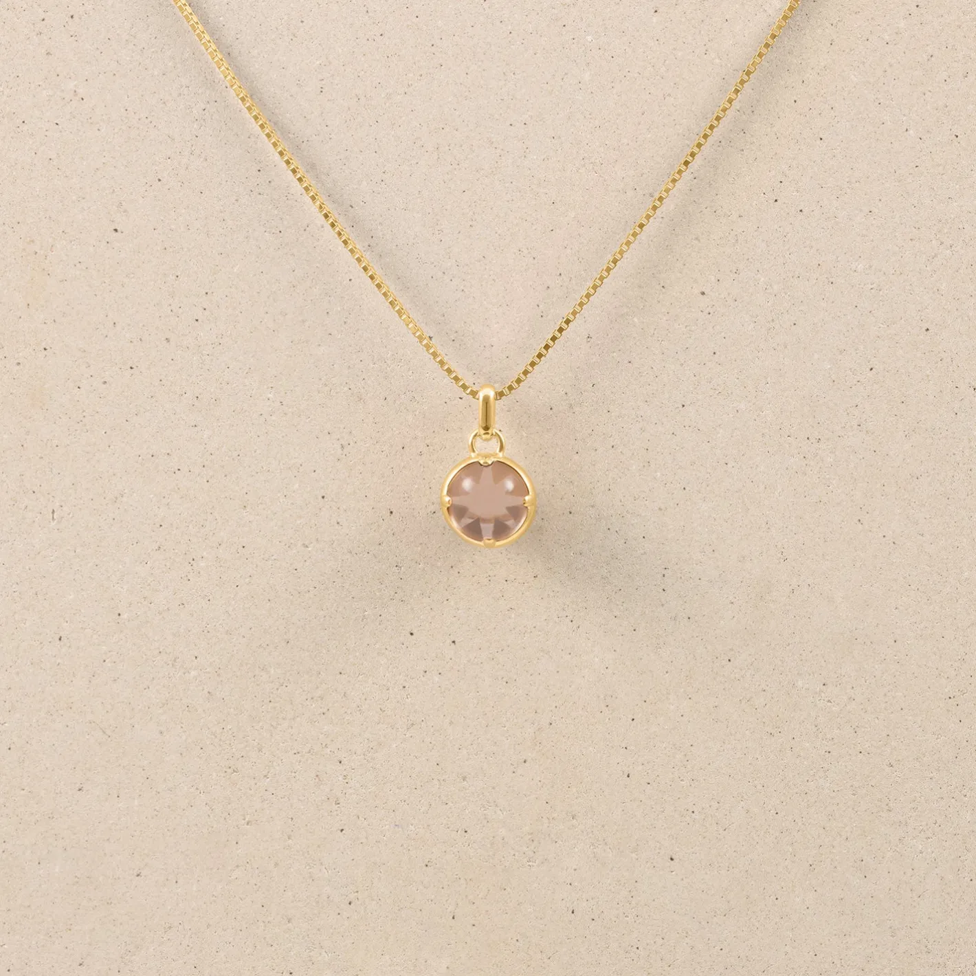 Cheap STILNEST Rosenquarz Instants of Love Kette