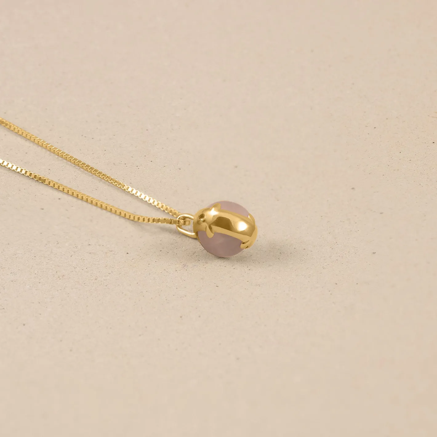 Cheap STILNEST Rosenquarz Instants of Love Kette