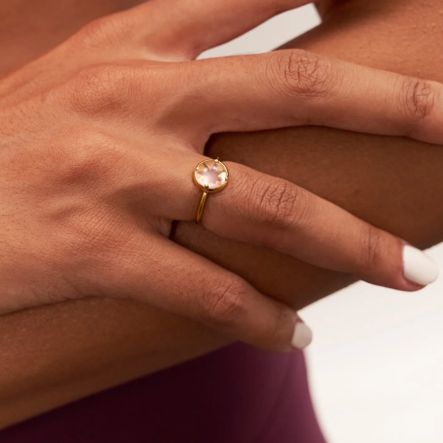 Best Sale STILNEST Rosenquarz Instants of Love Ring