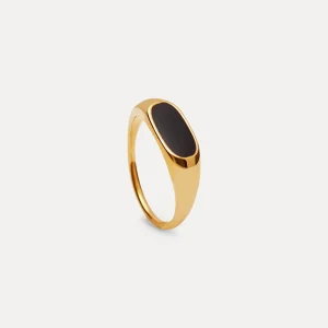 Discount STILNEST Schwarz Enamel Bombé Bold Ring