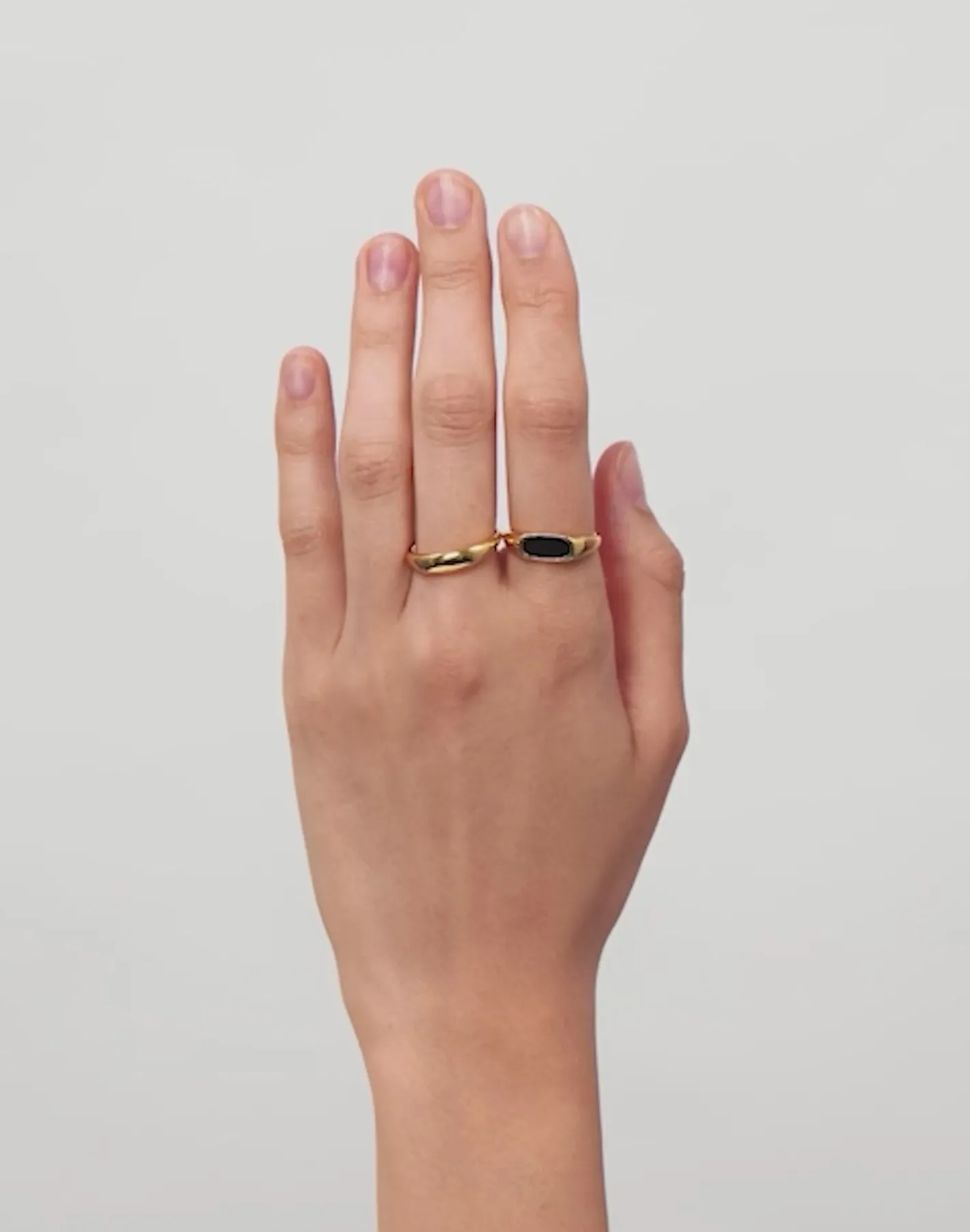 Discount STILNEST Schwarz Enamel Bombé Bold Ring