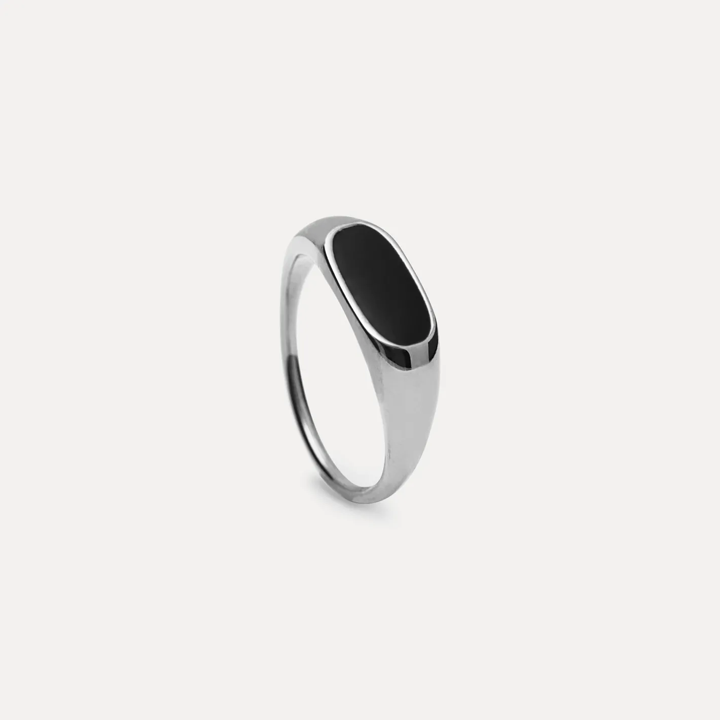 Discount STILNEST Schwarz Enamel Bombé Bold Ring