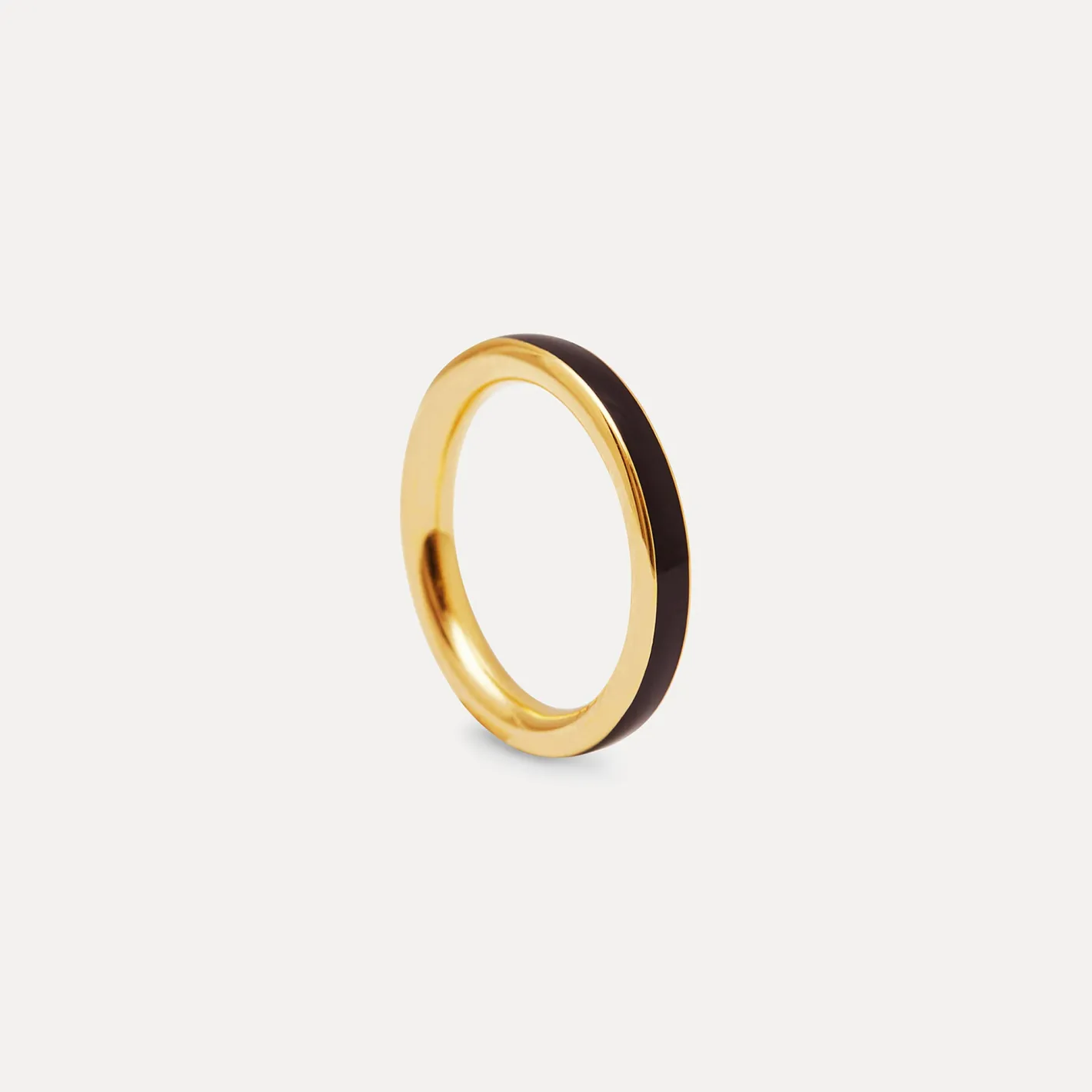 Best STILNEST Schwarz Enamel Ring