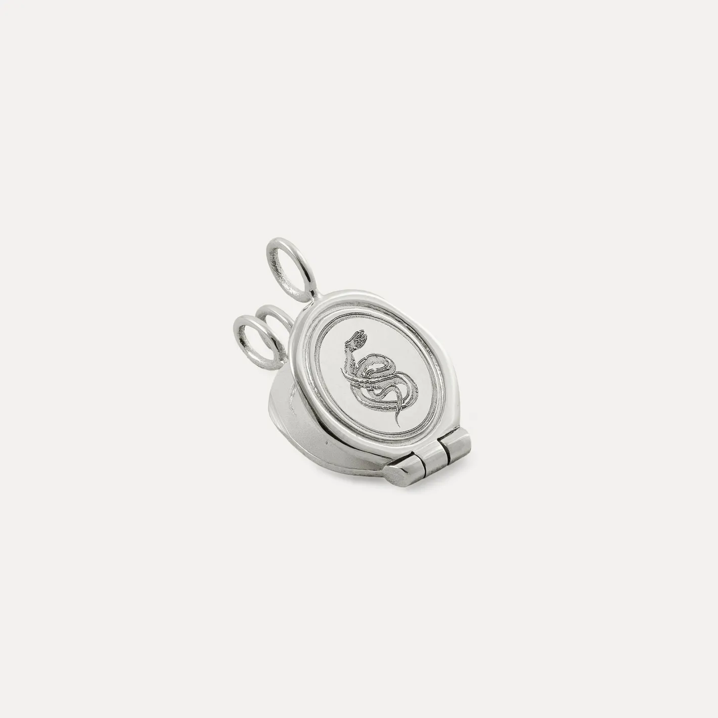New STILNEST Snake Seal Medaillon Anhänger