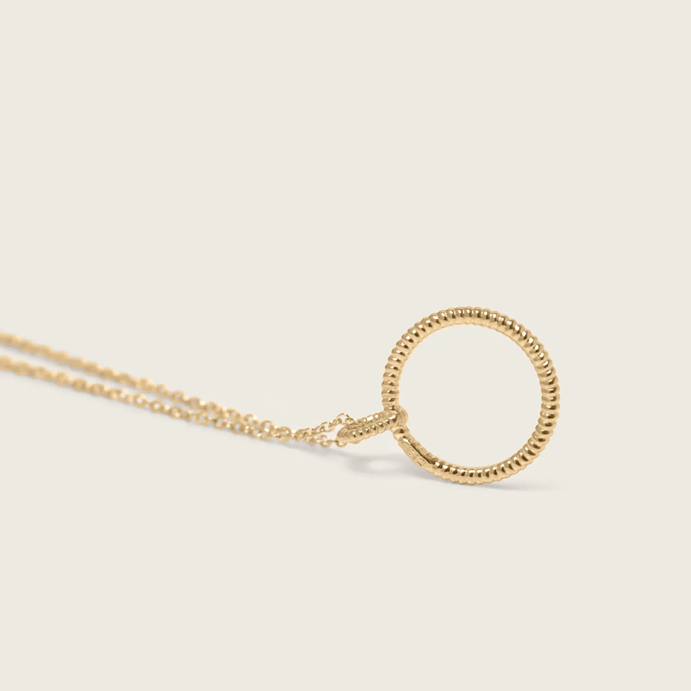 Online STILNEST Snake Tail Circle Kette | 585 Gold