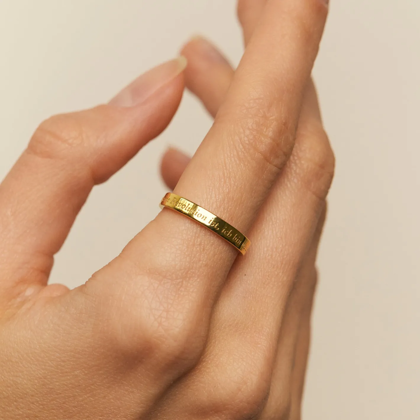 Fashion STILNEST Soft Revolution Ring | 585 Gold