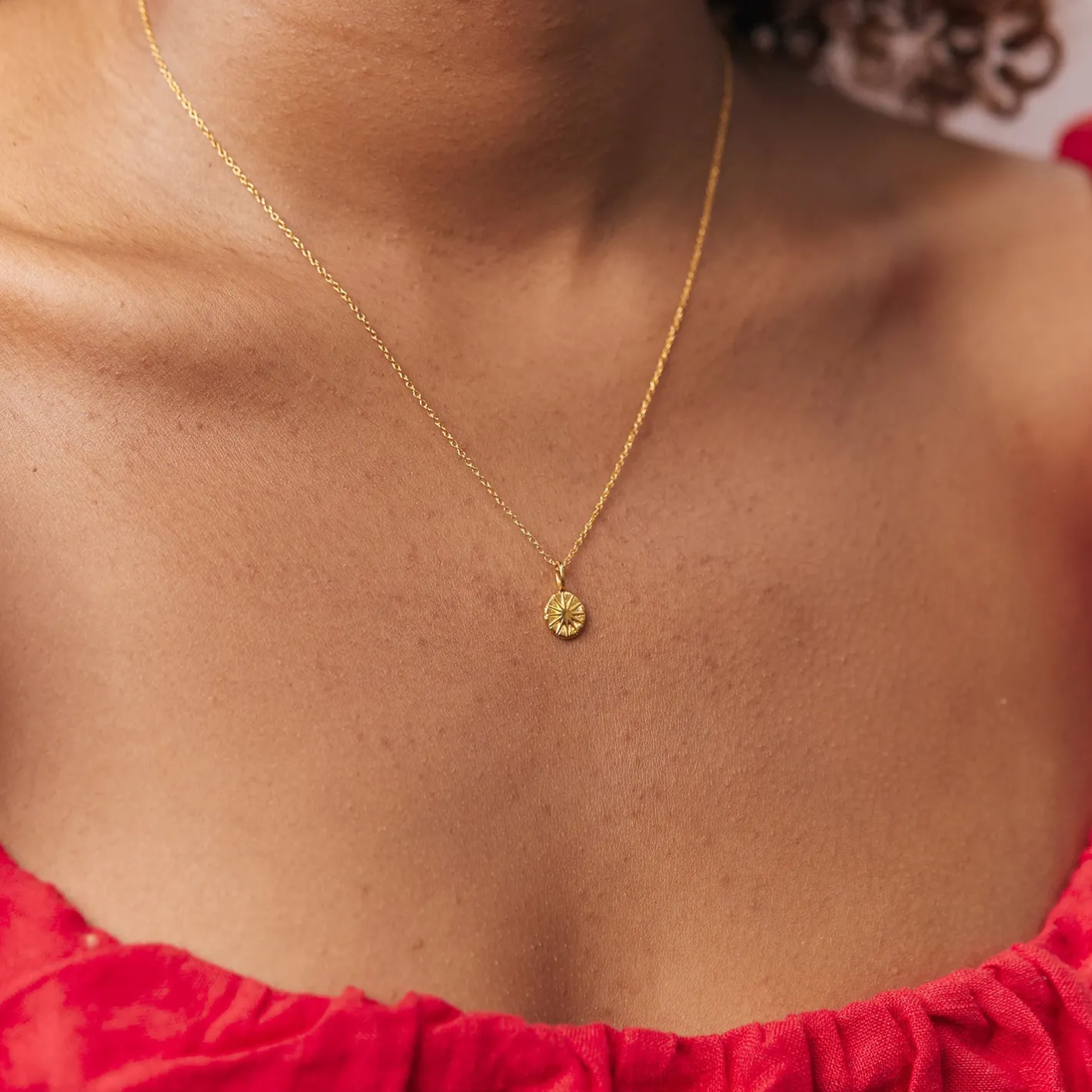 Clearance STILNEST Solar Eclipse Kette | 585 Gold