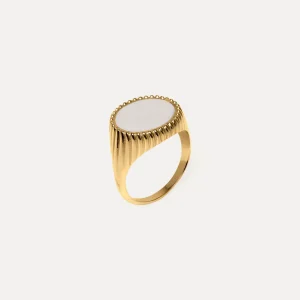 Online STILNEST Solar Spritz Cocktail Ring Perlenweiß