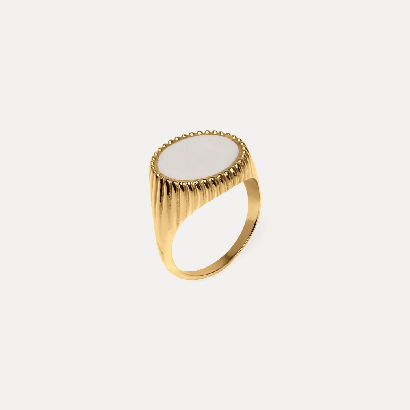 Online STILNEST Solar Spritz Cocktail Ring Perlenweiß